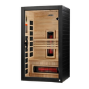 Front Left Side View Of The Dynamic Santorini 2 Person Full Spectrum Near Zero EMF FAR Infrared Indoor Sauna | DYN-6009-03 FS
