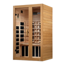 Front Left Side View Of The Dynamic Serena 2 Person Full Spectrum Infrared Indoor Sauna | DYN-6229-03 FS
