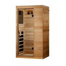 Front Left Side View Of The Dynamic Sicily 1 Person Ultra Low EMF FAR Infrared Indoor Sauna | DYN-1101-01 Elite