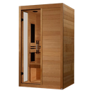 Front Left Side View Of The Dynamic Veneto 2 Person Ultra Low EMF FAR Infrared Indoor Sauna | DYN-6115-05 Elite