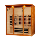 Front Left Side View Of The Dynamic Vila Grande 4 Person Full Spectrum Nero Zero EMF FAR Infrared Indoor Sauna | DYN-6415-03 FS
