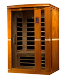 Front Left Side View Of The Dynamic Vittoria 2-Person Low EMF FAR Infrared Indoor Sauna | DYN-6220-01