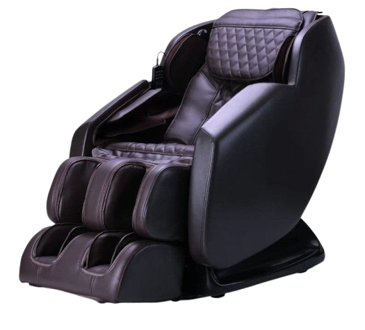 Front Left Side View Of The Ergotec Saturn Massage Chair | ET-210 In Brown Color
