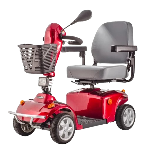 Front Left Side View Of The FreeRiderUSA FR168-4S II Mobility Scooter