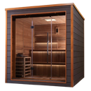 Front Left Side View Of The Golden Designs Bergen 6-Person Outdoor Sauna | GDI-8206-01