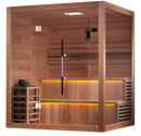 Front Left Side View Of The Golden Designs Kuusamo 6-Person Indoor Sauna | GDI-7206-01