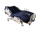 Front Left Side View Of The Joerns Arise® 1000 EX LAL Bariatric Pressure Redistribution Mattress System Shown On A Hospital Bed Frame