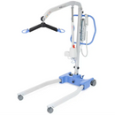 Front Left Side View Of The Joerns Hoyer Advance-E Portable Electric Professional Patient Lift Shown In The Lowered Position