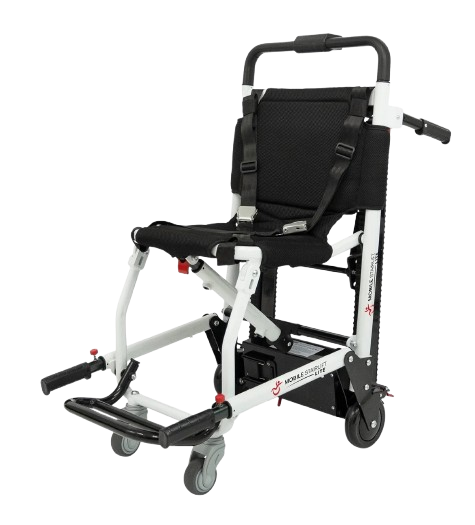 Front Left Side View Of The LITE Mobile Stairlift