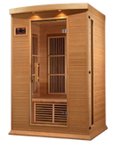 Front Left Side View Of The Maxxus 2-Person Low EMF FAR Infrared Indoor Sauna | MX-K206-01