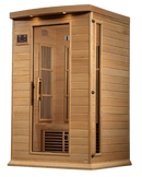 Front Left Side View Of The Maxxus 2-Person Near Zero EMF FAR Infrared Indoor Sauna | MX-K206-01-ZF