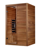 Front Left Side View Of The Maxxus 2-Person S-Line Full Spectrum Infrared Indoor Sauna | MX-S206-01-FS-PC