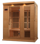 Front Left Side View Of The Maxxus 3-Person Low EMF FAR Infrared Indoor Sauna | MX-K306-01