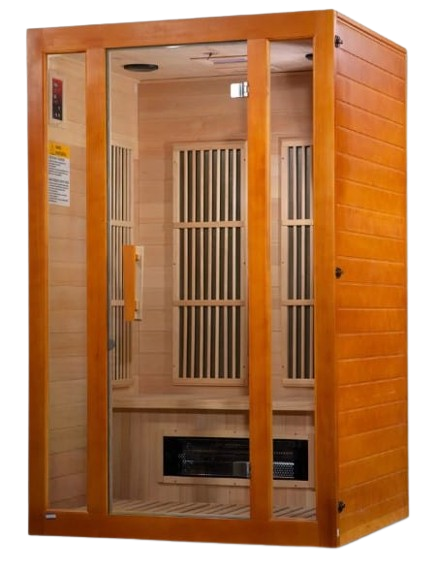 Front Left Side View Of The Maxxus Aspen 2-Person Low EMF FAR Infrared Indoor Sauna | MX‐J206‐02S