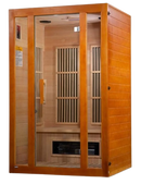 Front Left Side View Of The Maxxus Aspen 2-Person Low EMF FAR Infrared Indoor Sauna | MX‐J206‐02S