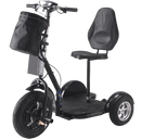 Front Left Side View Of The MotoTec Electric Trike 48v 1000w Lithium