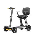 Front Left Side View Of The Paiseec L5 Mobility Scooter In The Upright Position And Shown In Silver Color