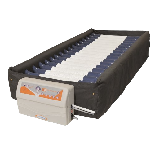 Front Left Side View Of The Prius Rhythm Turn Mattress System Shown With Master Control Unit