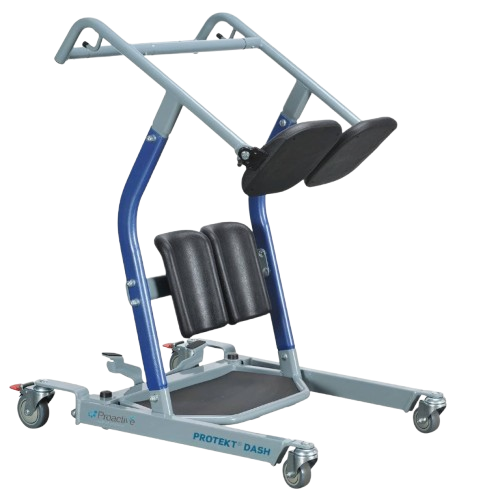 Front Left Side View Of The Proactive Medical Protekt Dash Stand Assist Manual Patient Transfer Aid