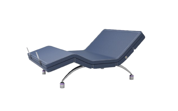Front Left Side View Of The Rize Aviada Adjustable Bed Shown With Head And Leg Articulation