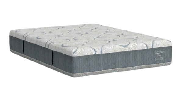 Front Left Side View Of The Rize Home Cool Choice 14" Memory Foam Mattress Shown With The Firm Side Up