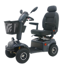 Vista frontal izquierda del scooter de movilidad de 4 ruedas Shoprider Expedition XL 4 Deluxe