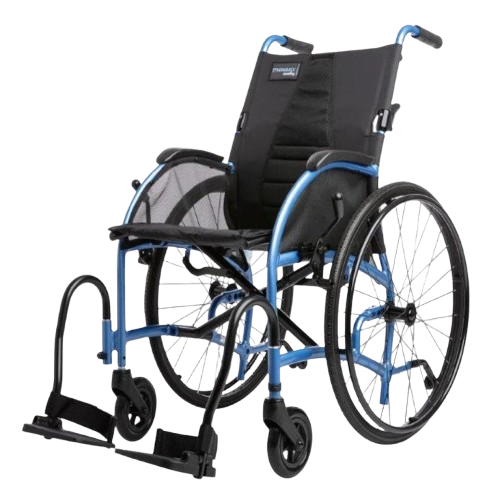 Front Left Side View Of The Strongback 24 Ultra-Lightweight Wheelchair