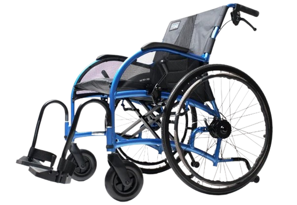 Front Left Side View Of The Strongback 24 +AB Ultra-Lightweight Wheelchair