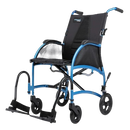 Front Left Side View Of The Strongback Excursion 8 Lightweight Transport Chair