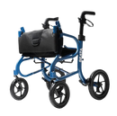 Front Left Side View Of The Strongback Mobility SEATA Rollator Shown With The Backrest Folded