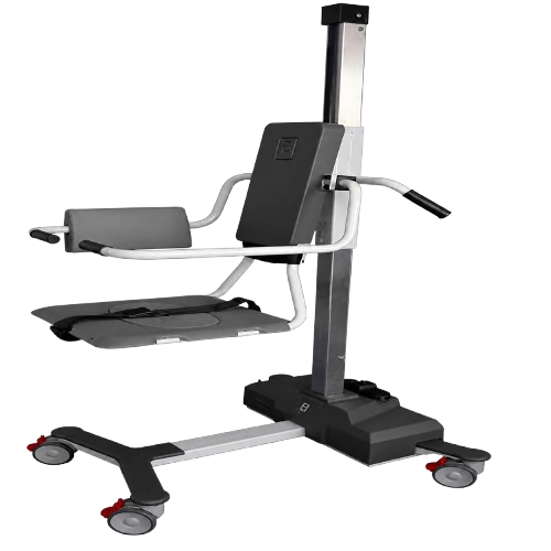 Front Left Side View Of The TR Equipment Mobile Bath Chair Lift TR9650
