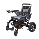 Front Left View Of The Bangeran Mammoth Electric Wheelchair Shown With Black Color