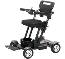 Front Left View Of The Bangeran Titan Electric Wheelchair Shown In Gray Color 