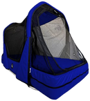 Front Right Side View Of The Abram's Nation Safety Sleeper 300 Model Shown In Sail Blue Color