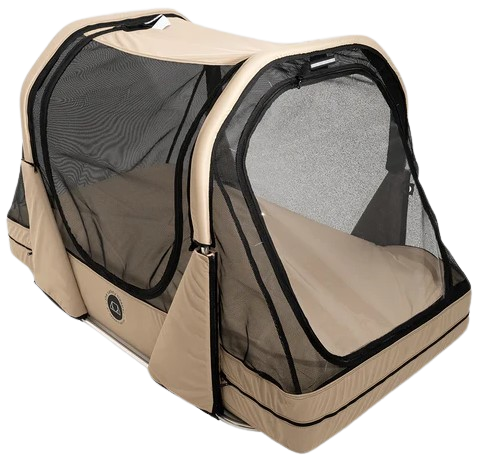 Front Right Side View Of The Abram's Nation Safety Sleeper 300 Model Shown In Shimmering Sand Color