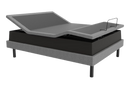Front Right Side View Of The Ascend Hi Low Adjustable Bed with Tilt Shown In The Raised Height And Articulated Position