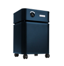 Front Right Side View Of The Austin Air Systems Bedroom Machine Air Purifier Shown In The Midnight Blue Color