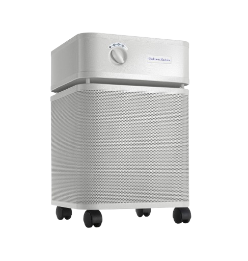 Front Right Side View Of The Austin Air Systems Bedroom Machine Air Purifier Shown In The Sandstone Color