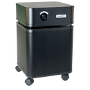 Front Right Side View Of The Austin Air Systems HealthMate Standard Air Purifier Shown In The Black Color