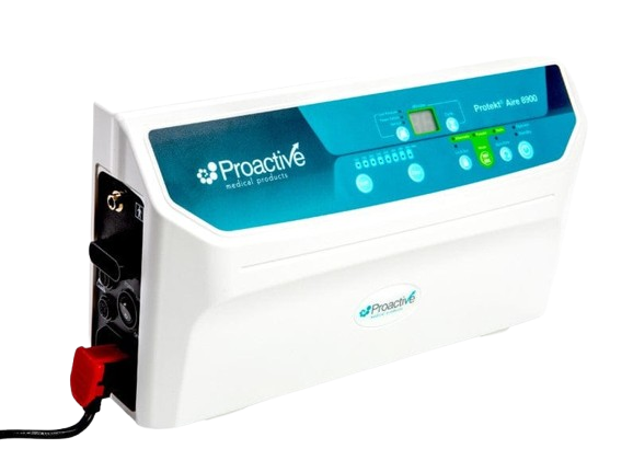 Front Right Side View Of The Control Unit For The Proactive Medical Protekt Aire 8900 Low Air Loss/Alternating Pressure And Pulsation Mattress System With "On Demand Side Air Bolsters"