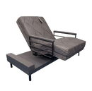 Front Right Side View Of The Customatic Sleep Technologies Independence Rotating Bed Shown In The Articulated Position