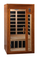 Front Right Side View Of The Dynamic Barcelona 2-Person Low EMF Far Infrared Indoor Sauna | DYN-6106-01