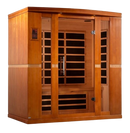 Front Right Side View Of The Dynamic Bergamo 4-Person Low EMF FAR Infrared Indoor Sauna | DYN-6440-01