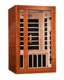 Front Right Side View Of The Dynamic Cordoba 2-Person Low EMF FAR Infrared Indoor Sauna | DYN-6203-01