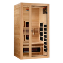 Front Right Side View Of The Dynamic Gracia 2-Person Full Spectrum Near Zero EMF FAR Infrared Indoor Sauna | DYN-6119-03 FS