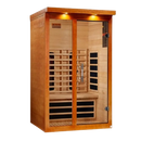 Front Right Side View Of The Dynamic Llumeneres 2 Person Full Spectrum Nero Zero EMF FAR Infrared Sauna | DYN-6215-03 FS