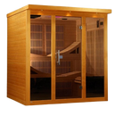 Front Right Side View Of The Dynamic Monaco 6-Person Ultra Low EMF FAR Infrared Indoor Sauna | DYN-6996-01 Elite