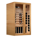 Front Right Side View Of The Dynamic Serena 2 Person Full Spectrum Infrared Indoor Sauna | DYN-6229-03 FS