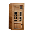 Front Right Side View Of The Dynamic Vero 1 Person Ultra Low EMF FAR Infrared Indoor Sauna | DYN-1201-01 Elite