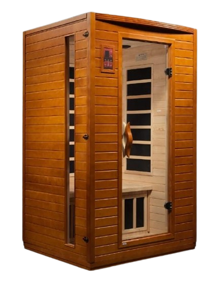 Front Right Side View Of The Dynamic Versailles 2-Person Low EMF Far Infrared Indoor Sauna | DYN‐6202‐03